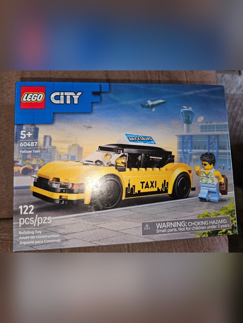 NIB LEGO City Yellow Taxi Building Set - 122 pcs